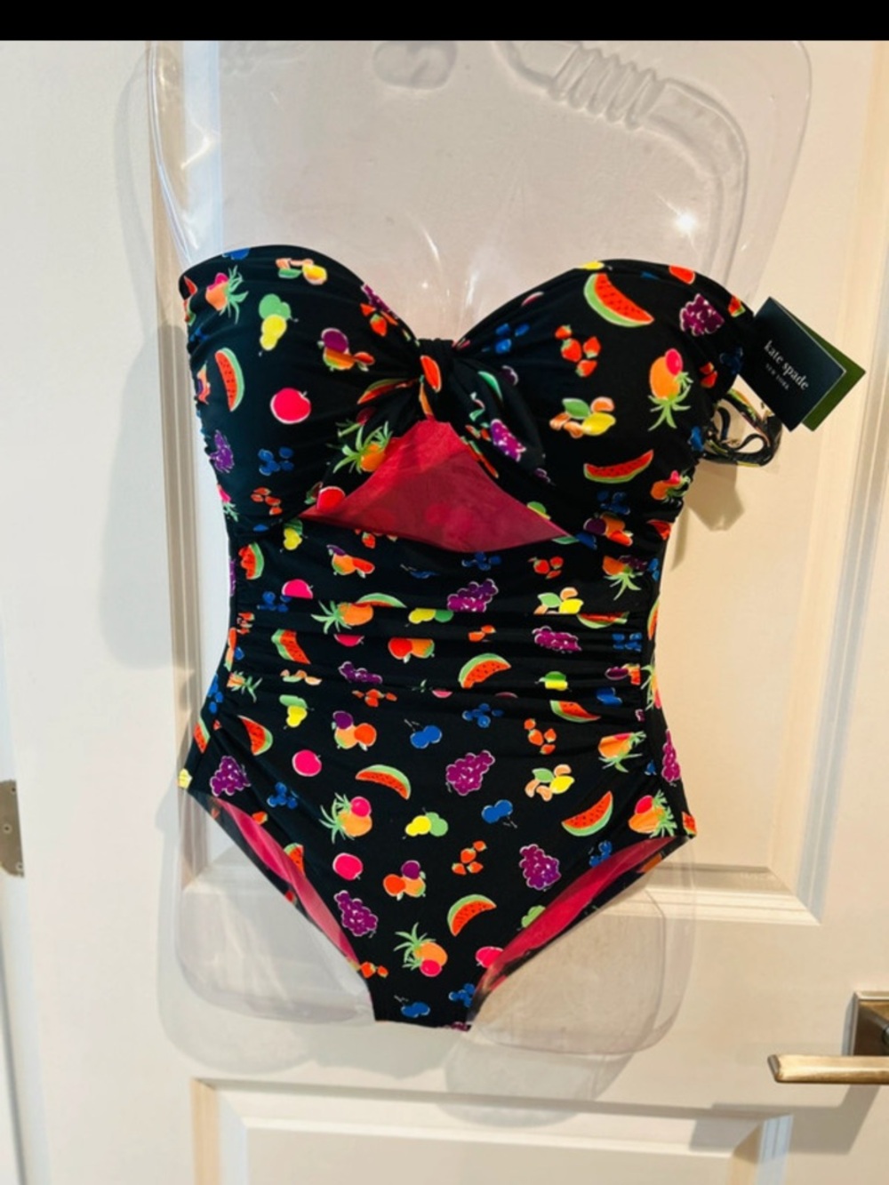 Kate Spade Summer Fruits vibrant one-piece swimsuit size M